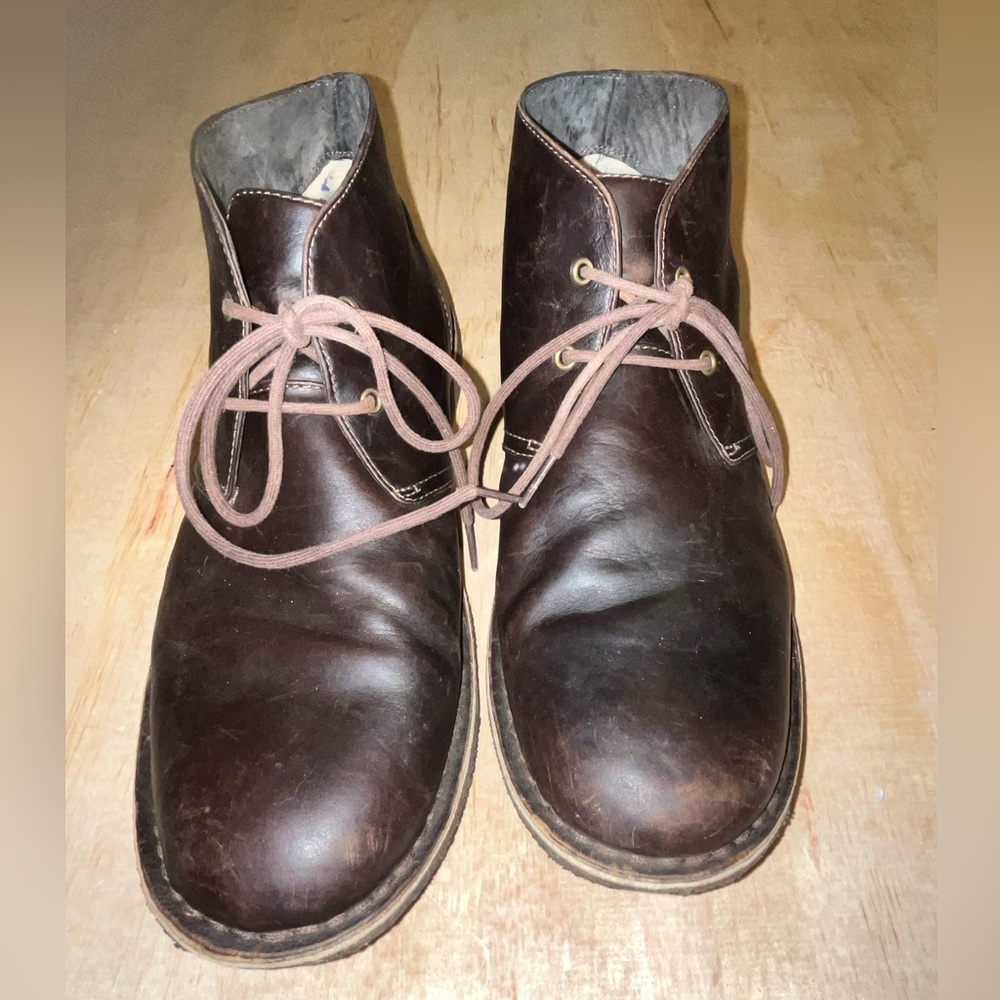 Ugg Leighton mens brown leather boot size 11